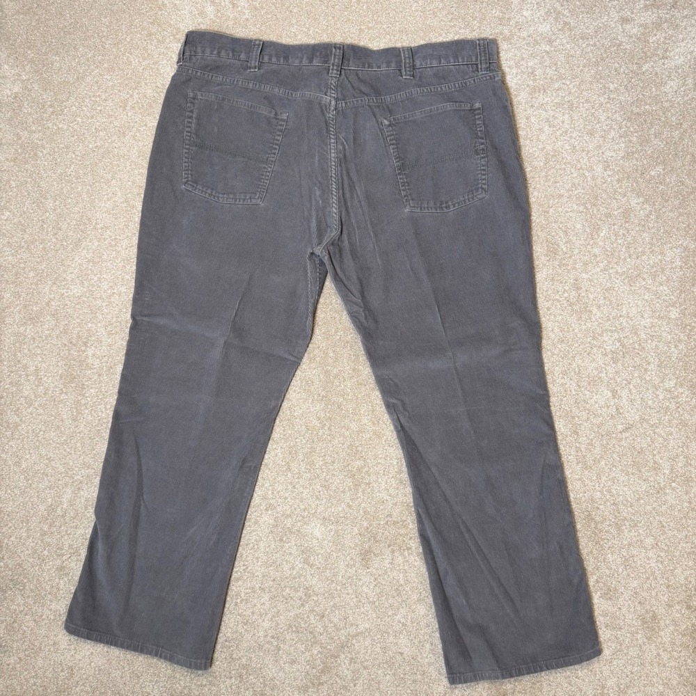 L.L. Bean Corduroy Pants Mens 42x29 Gray Standard Fit Straight Leg Cotton - Picture 7 of 7